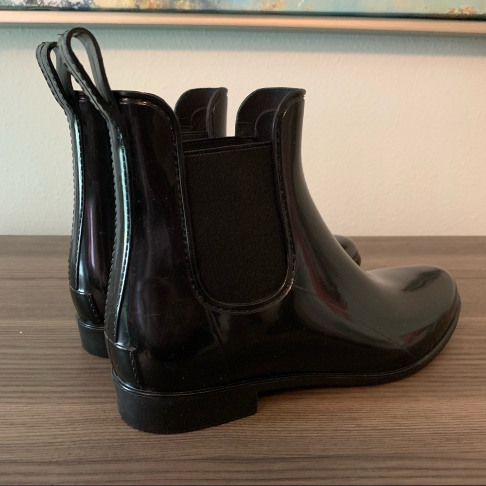 Naturalizer Black Ankle Rain Boots